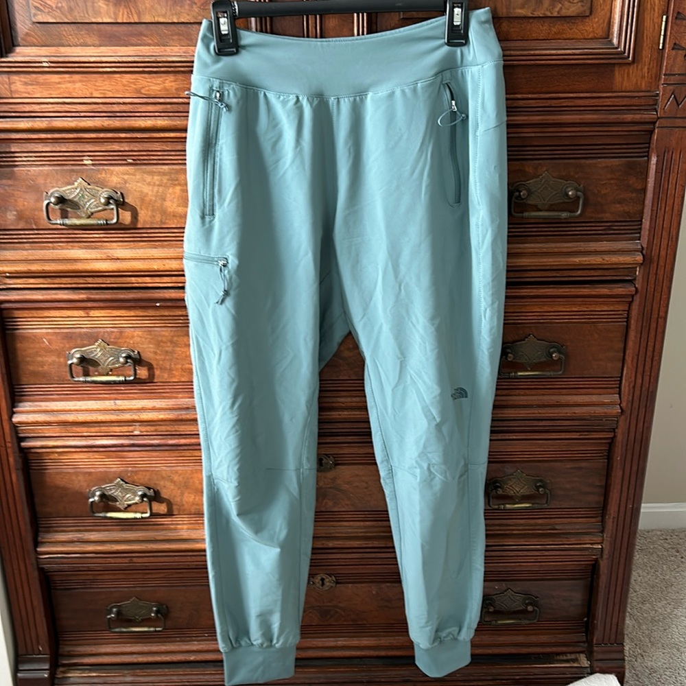North Facebook fast dry joggers in slate green